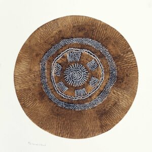 Carmen Gilbert - Pandanus Mat - Collagraph and Screenprint