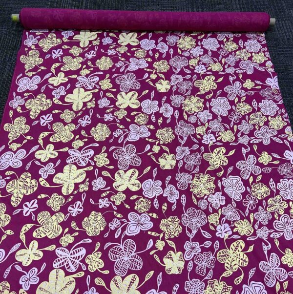 Beatrice Wombunji  - Wild Flowers on linen (1m) - Image 3