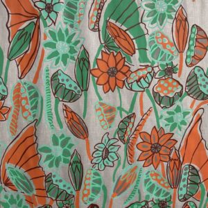 Patricia Marrfurra - Billabong on grey linen (per 1m)