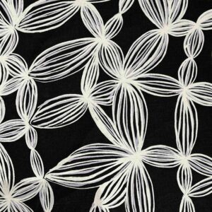 Bradley Bianamu - Wildflowers on navy linen (per 1m)