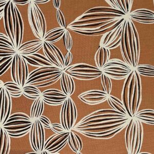 Bradley Bianamu - Wildflowers on honey linen (per 1m)