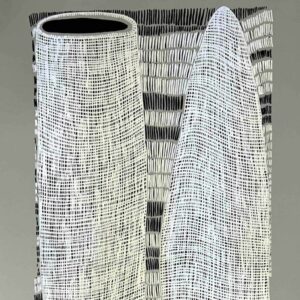 Kieren Karritpul - Fish Traps on sage canvas - Panel