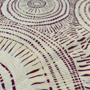Marita Sambono - Fog Dreaming on white linen (per 1m)