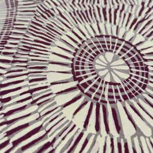 Marita Sambono - Fog Dreaming on pale pink linen/cotton (per 1m)