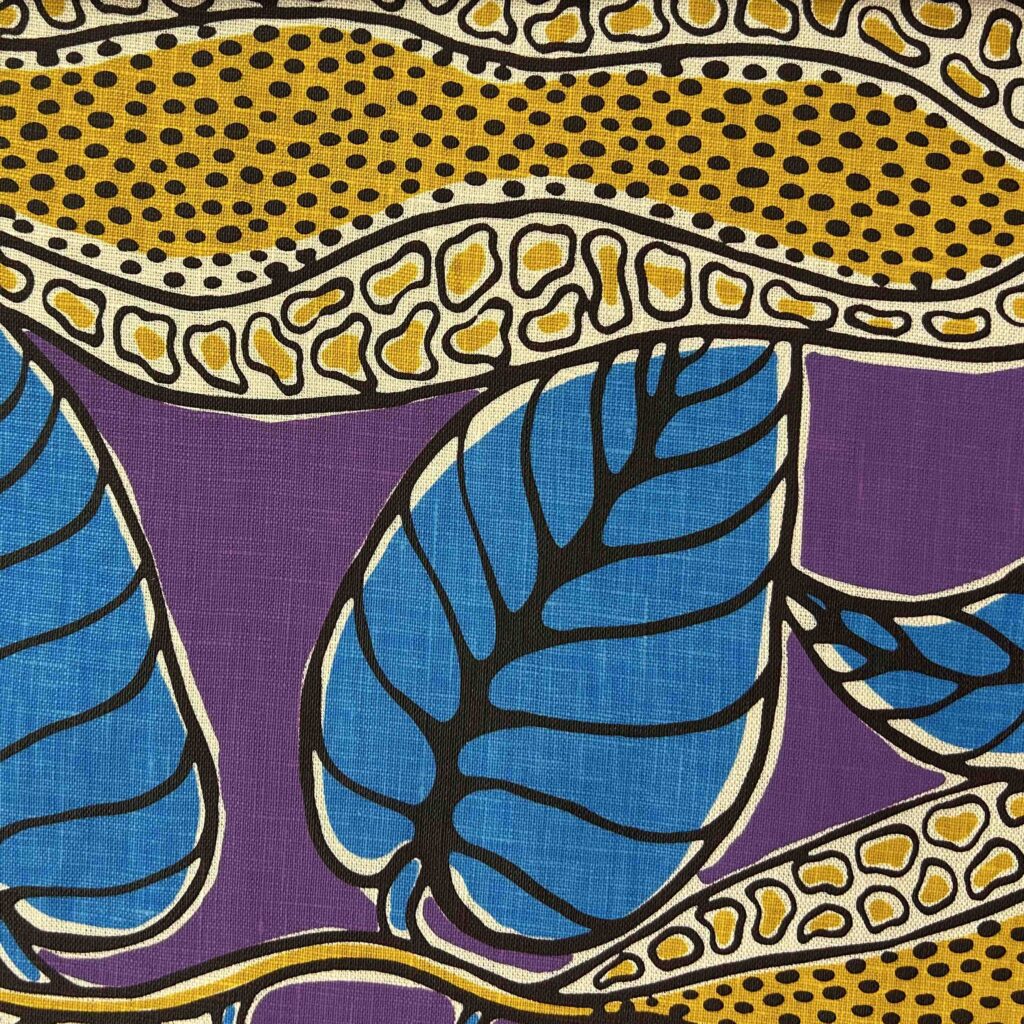 Gracie Kumbi - Yams on natural linen cotton (per 1m) - Image 4
