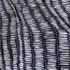 Kieren Karritpul - Fish Nets on black linen (per 1m)