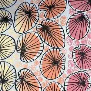 Louise Pandella - Big Leaves on linen (2m)