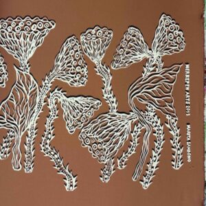 Marita Sambono - Water Lilies on terracotta - Panel