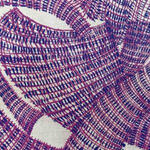 Marita Sambono - Bush Brooms on natural linen (per 1m)