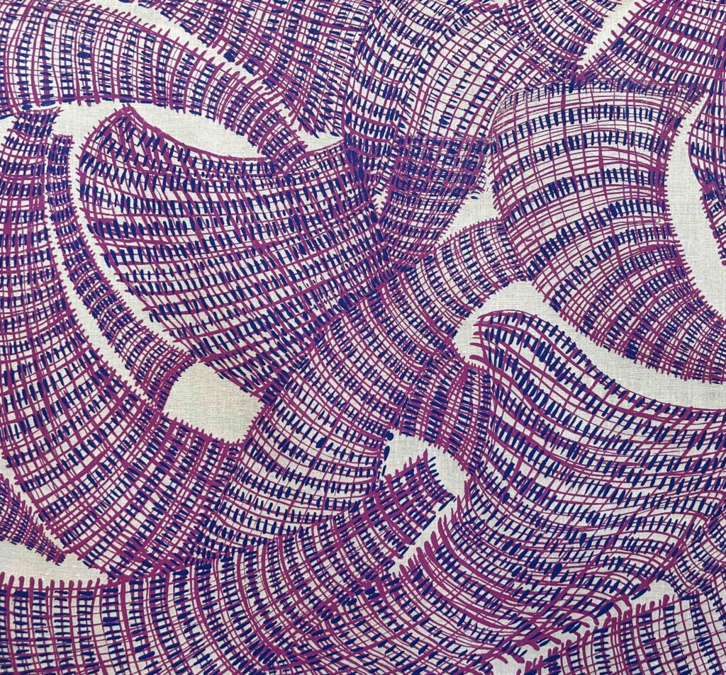 Marita Sambono - Bush Brooms on natural linen (per 1m) - Image 2