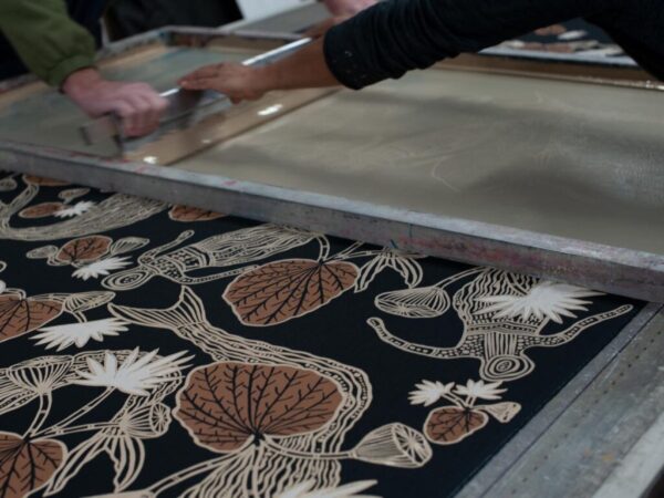 Kieren Karritpul - Mermaids on black linen (1m) - Image 4