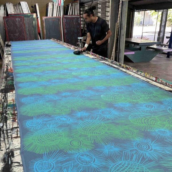 Nola Jimarin - Pandanus Mats on linen (2m) - Image 3