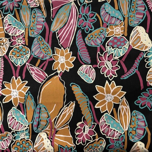 Patricia Marrfurra - Billabong on black linen (2m) - Image 3