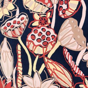 Patricia Marrfurra - Billabong on petrol linen (per 1m)