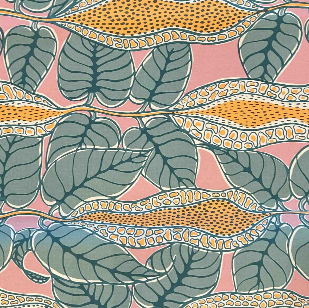 Gracie Kumbi – Yams on natural cotton drill (per 1m)