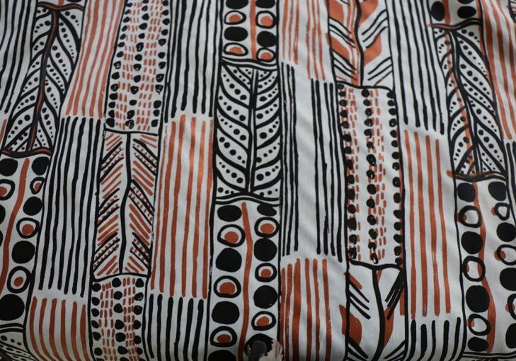 Merrepen Arts Aboriginal artist Dylan Minggun print Diggeridoo