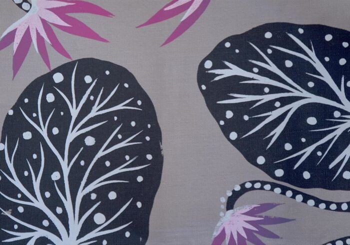 Merrepen Arts Aboriginal artist Kieren Karritpul print Floating Lillies