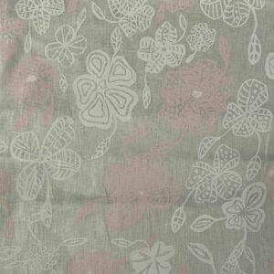 Beatrice Wombunji  - Wild Flowers on off-white linen (per 1m)