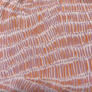 Kieren Karritpul - Fish Nets on pale pink cotton drill (per 1m)