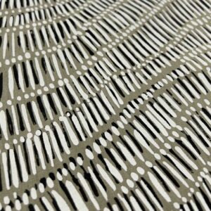 Kieren Karritpul - Fish Nets on sage linen/cotton (per 1m)