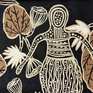 Kieren Karritpul - Mermaids on black linen (1m)