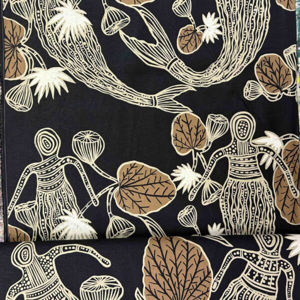 Kieren Karritpul - Mermaids on black linen (1m) - Image 2