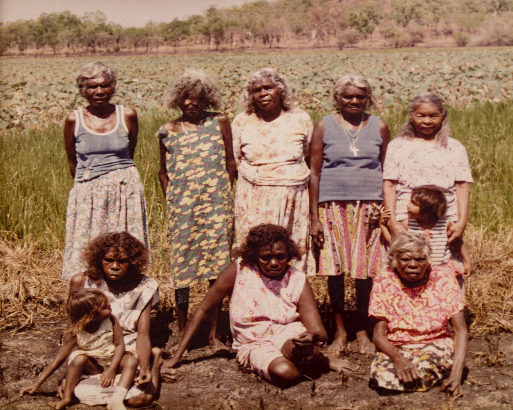 Group photo of the Aboriginal women who founded Merrepen Arts